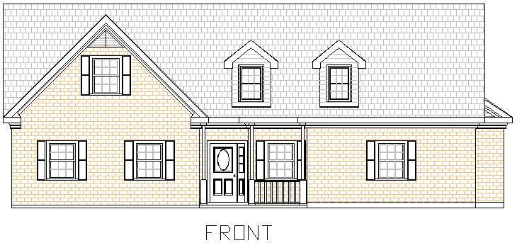 Andrew 1829G Home, house plan 3 bed rm. 2 bath rm