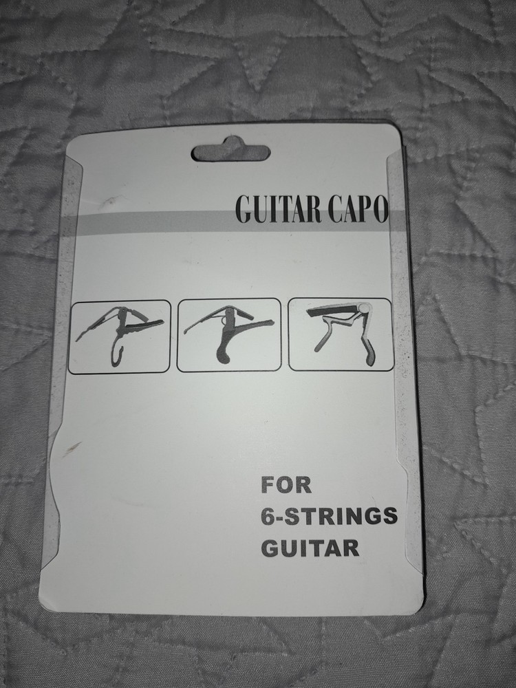 Guitar Capo, Black, For 6 String Guitar Accessory New