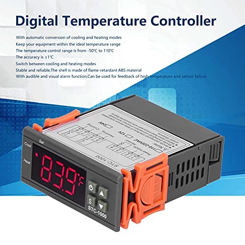 Digital Temperature Controller, -1000 Cooling and Heating Temperature 12V