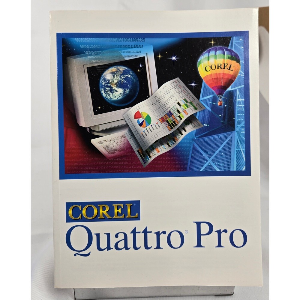 Open Box Corel Quattro Pro Spreadsheet Graphics Software Windows 3.5" Floppy +CD