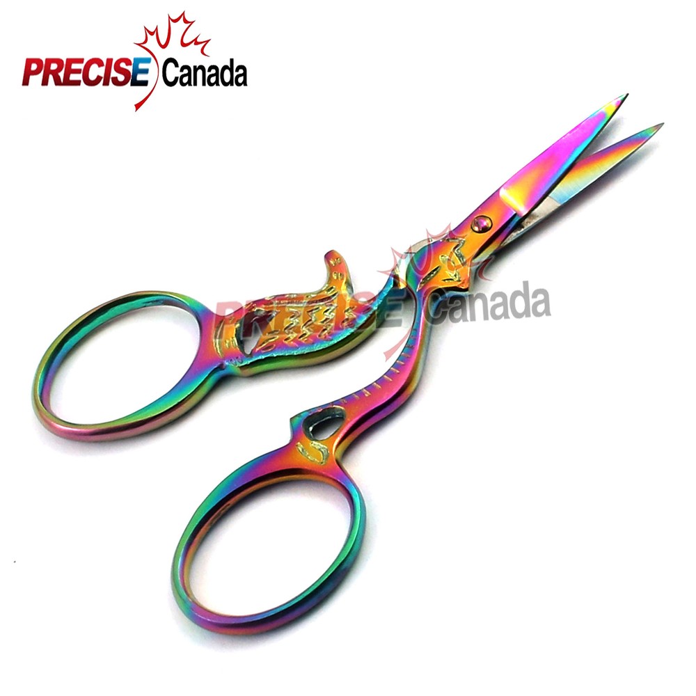Mini Sewing Scissors 3.5'' Full Multi-Color Perfect Points Cat Design Pc Instru