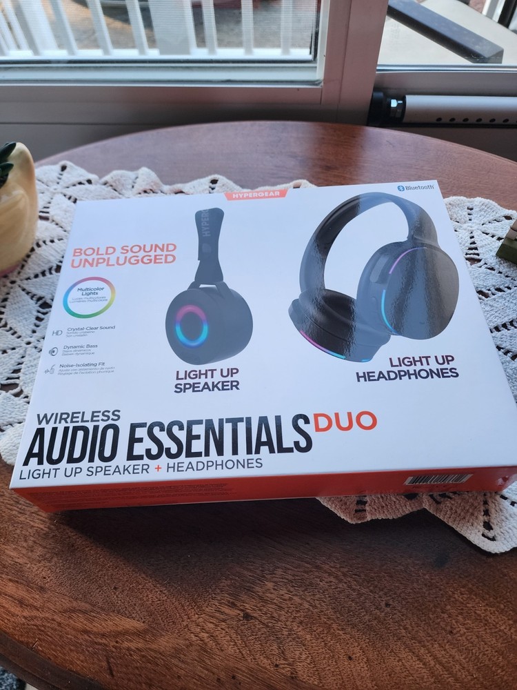 Hypergear  Wireless Audio Essentials Duo With Light-Up Bluetooth Speaker