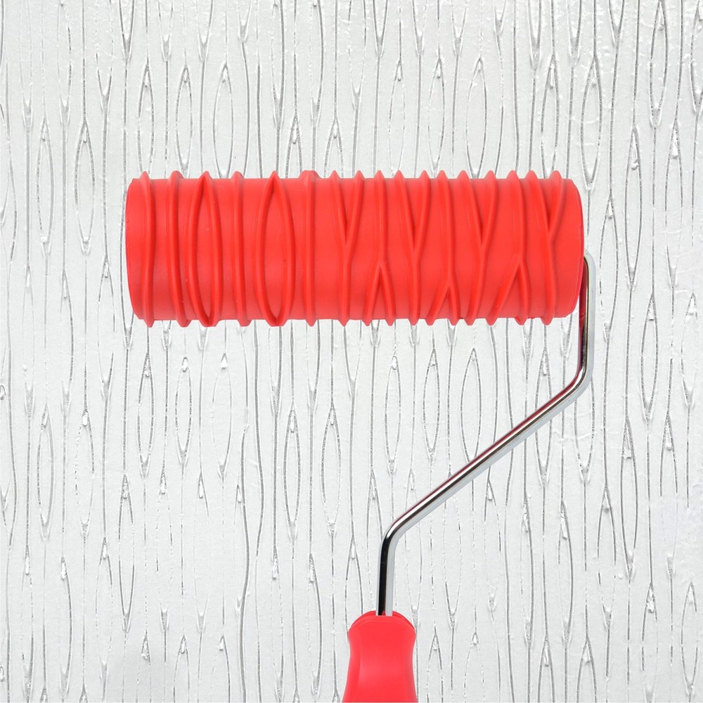 Hanroy 8'' Patterned Paint Roller for Wall Decoration Classic Texture 2018T