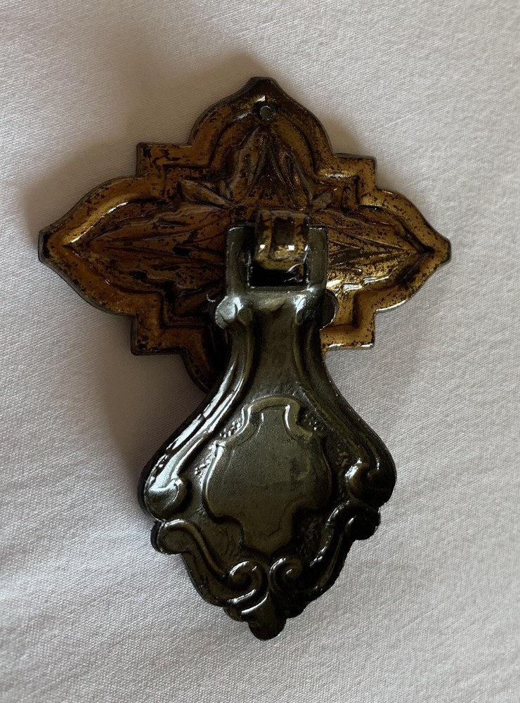 Brass 1920-30’s ART DECO Antique Hardware Pendant Teardrop Drawer Pull