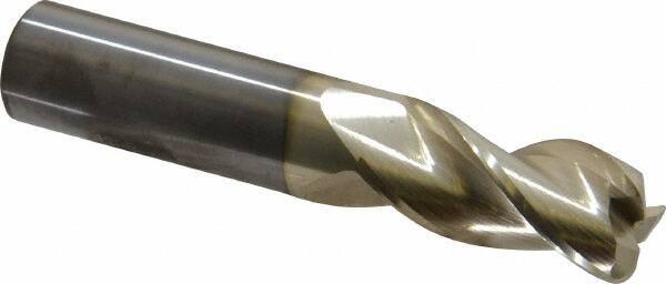 Accupro 3/4" Diam 3 Flute Single End Solid Carbide 0.12" Corner Radius End Mi...