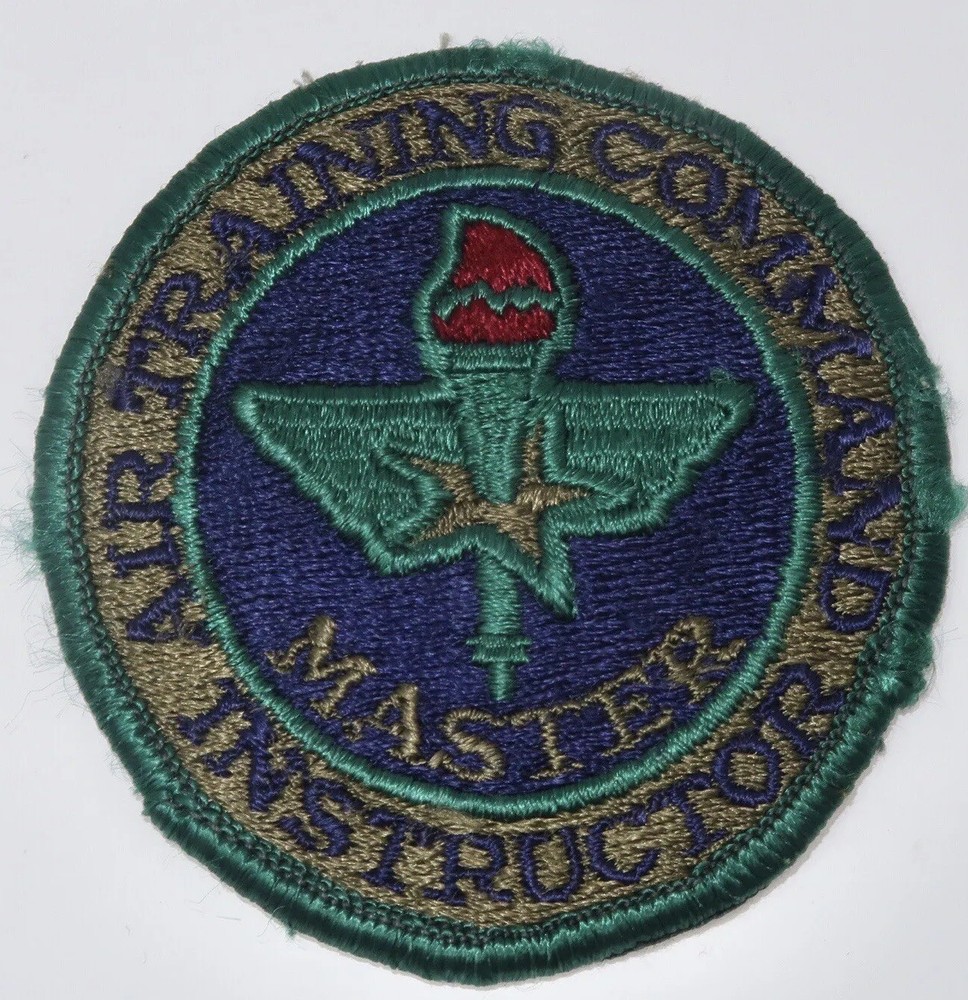 US Air Force AIR Training Command MASTER Instructor Subdued Patch 3” Vintage