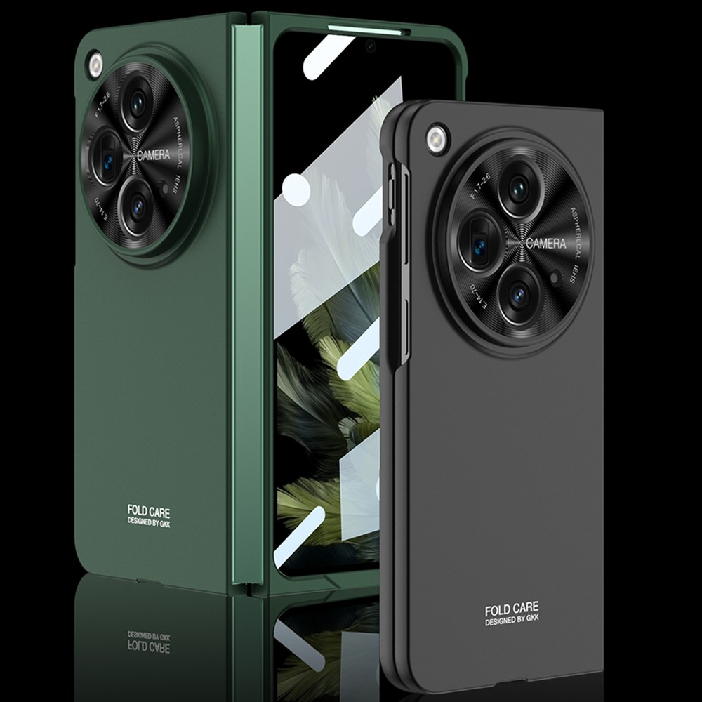 For OnePlus Open Shockproof Hard PC Rugged Protection Case with Screen Protector