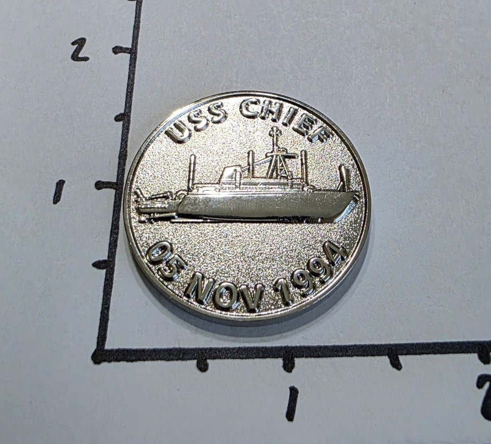 USS CHIEF MCM 14 CHALLENGE COIN