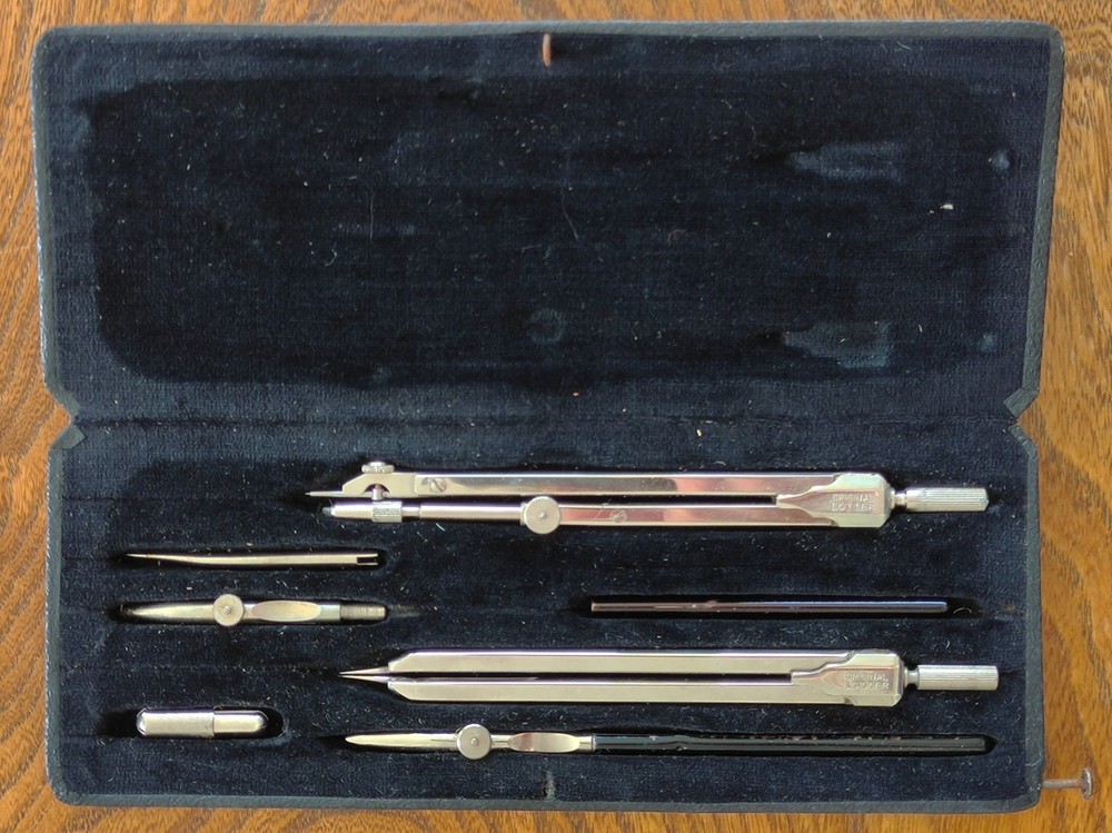 Original Lotter - Draughtsman's Precision Technical Drawing Set in Case