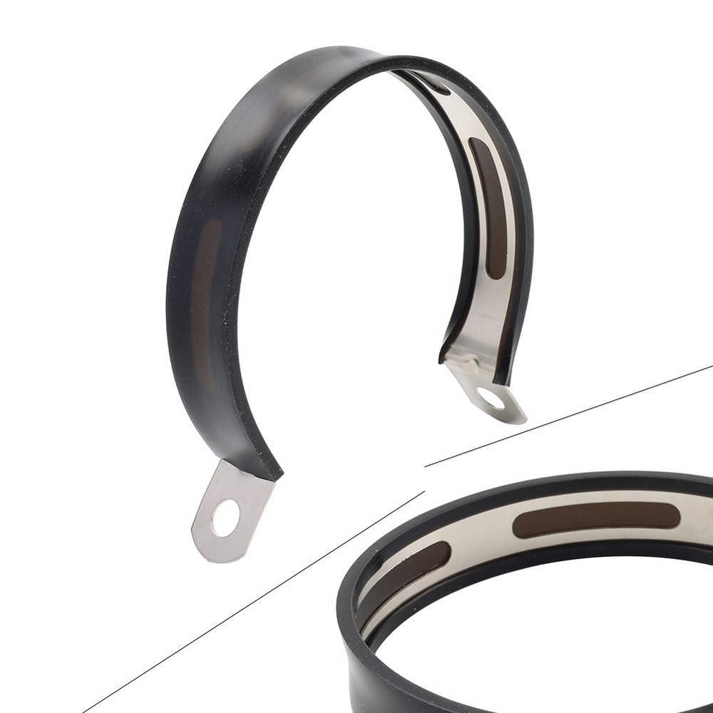 Universal Motor Exhaust Clamp 89MM Mount Bracket Fixed Ring Hanger Support