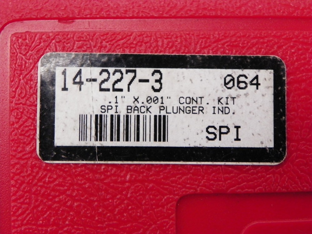 SPI, #14-227-3, BACK PLUNGER DIAL INDICATOR SET L020