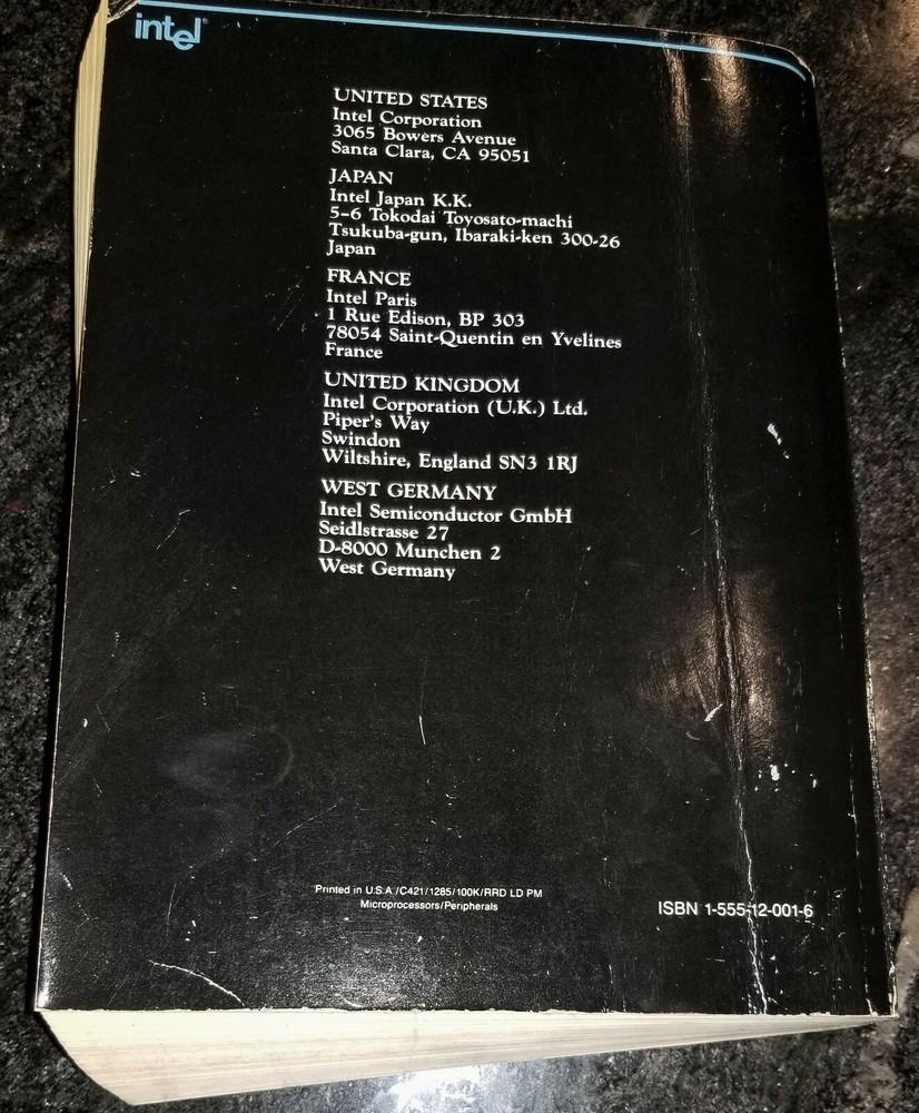 USED 1986 Intel Microsystems Components Handbook Vol. II