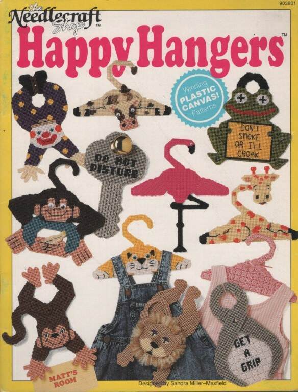 OOP!!! PLASTIC CANVAS HAPPY HANGERS 12 DESIGNS