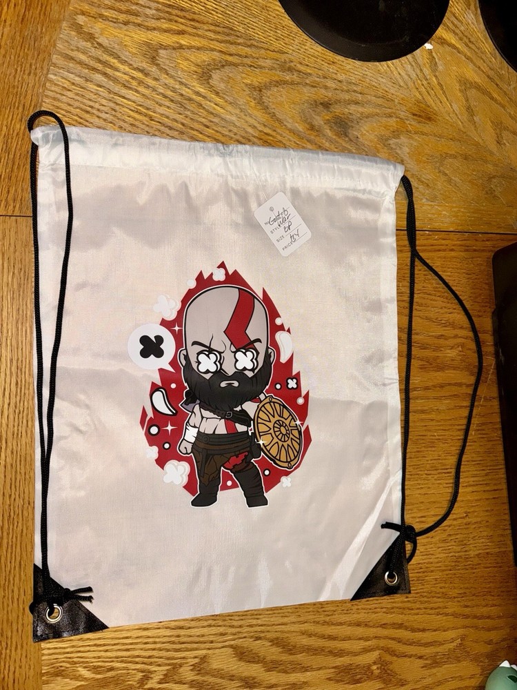 God Of War Backpack Drawstring Bag New