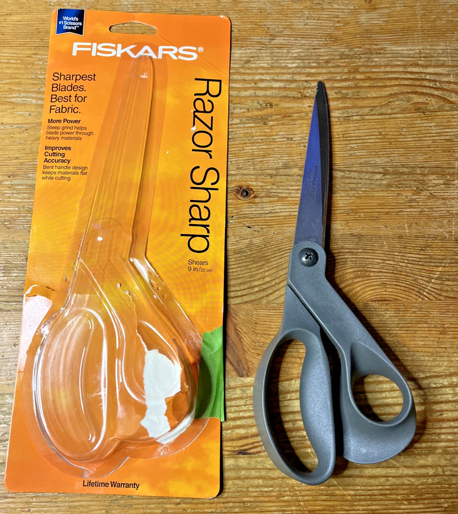 Fiskars Scissors 9-inch Razor Edged Shears Fabric Super Sharp