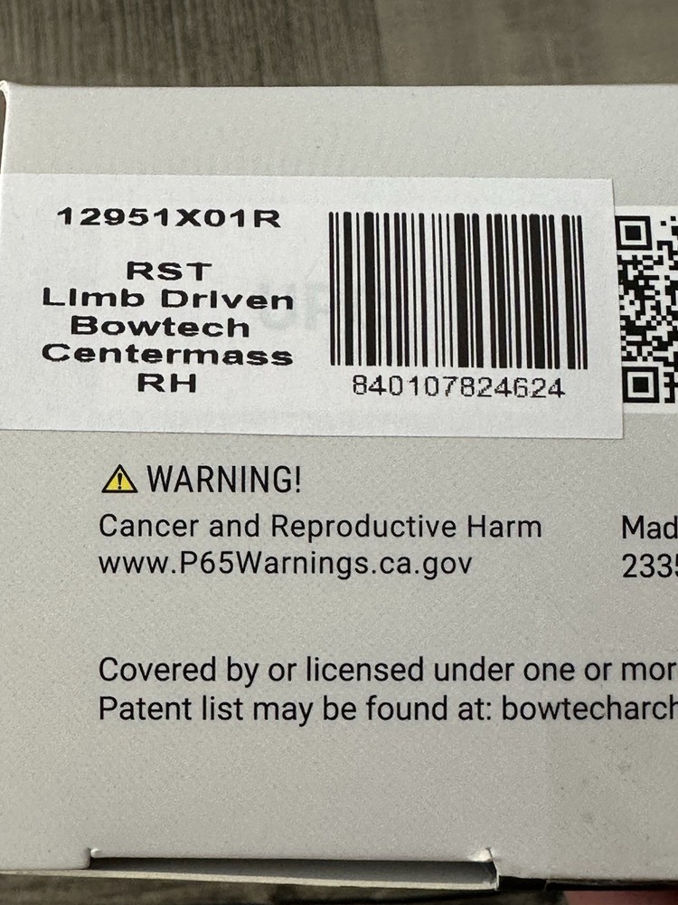 Bowtech CenterMass Limb Driven Arrow Rest