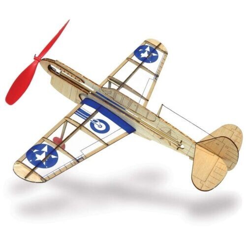 Guillow U.S. Warhawk Mini Model Kit, 11"