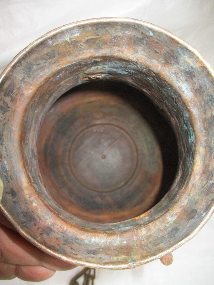 Vintage Copper 13" Planter - Home Decor