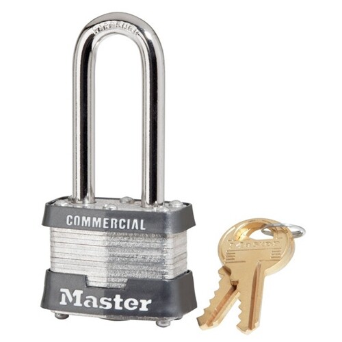 MasterLock 3KALH3210 #3 Laminated Keyed Alike Long Shackle Padlock