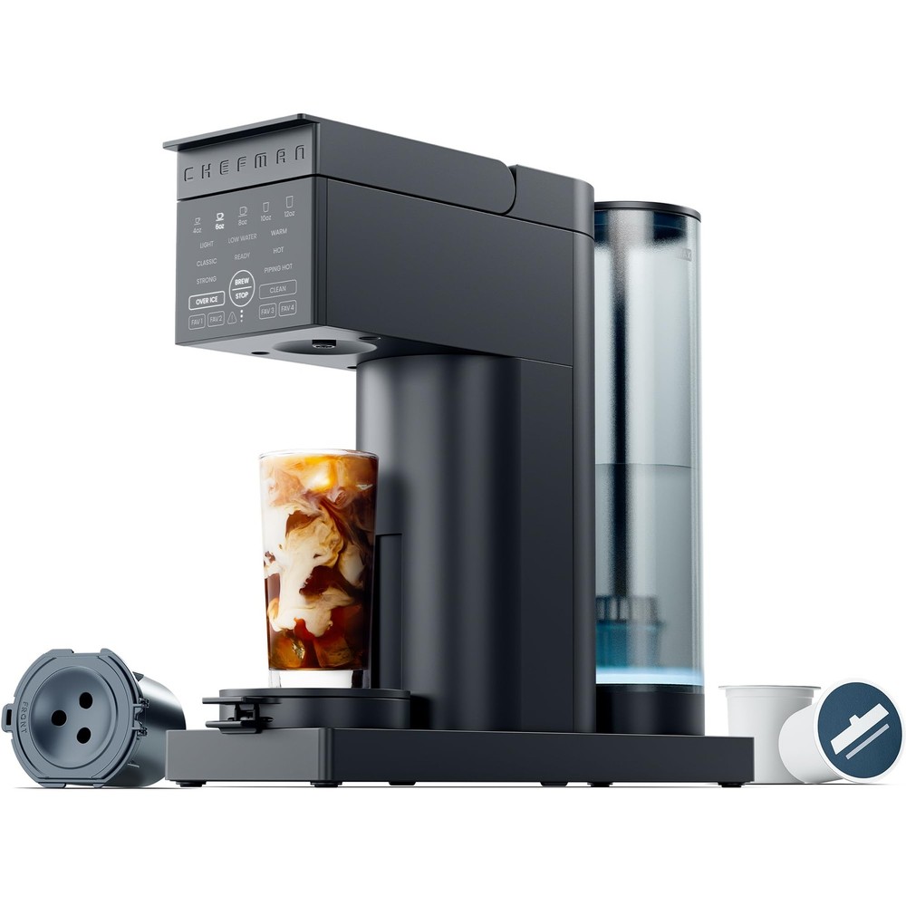 Caffeinator Single Serve Coffee Maker, Brew Kcups & Grounds, Drip Coffee Mach...