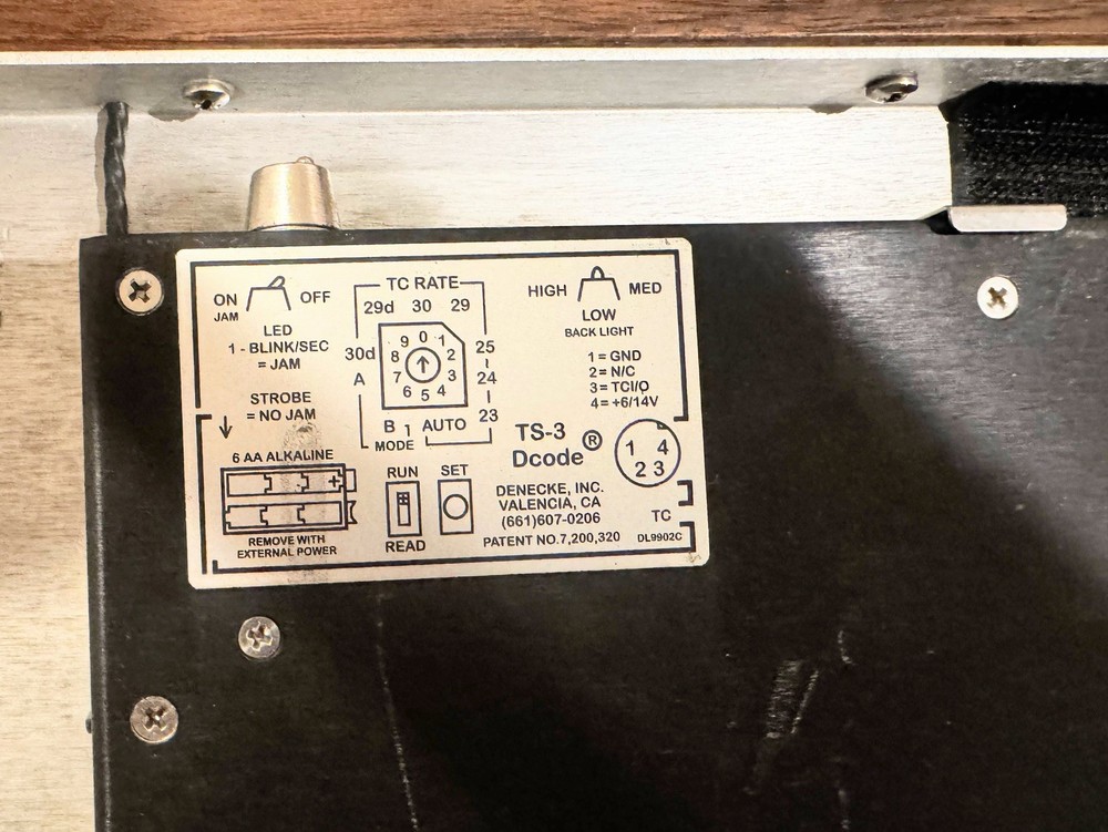 Denecke Dcode TS-3 Time Code Slate with battery and case