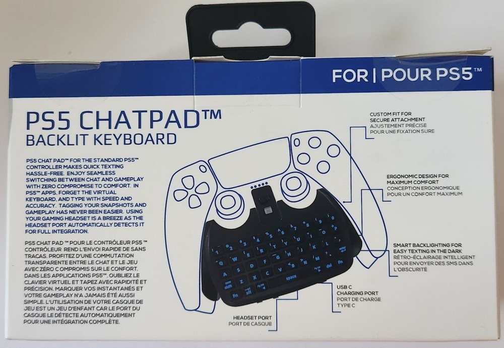 Collective Minds: Backlit ChatPad Keyboard PS5 [US] New