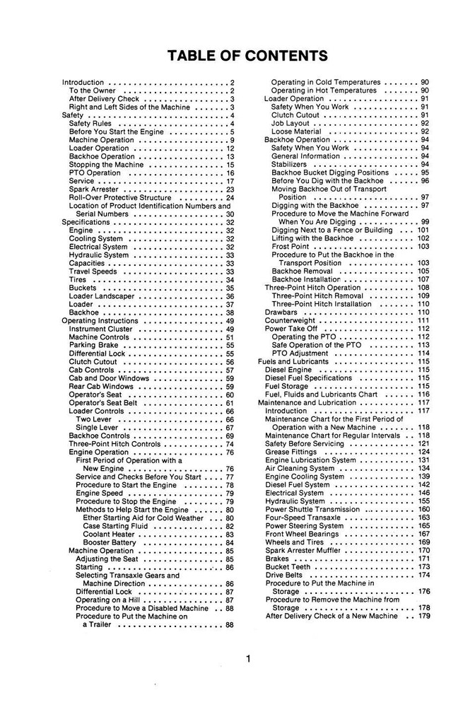 Tractor Operator Manual Fits CASE 480D 480LL Loader Backhoe & Loader Landscaper