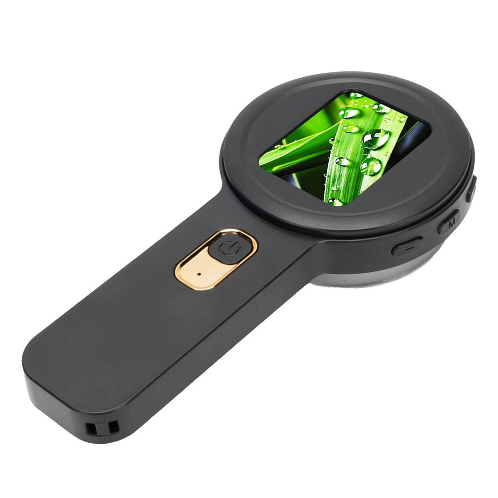 Handheld Digital Microscope 200x Magnification Dual LED Black