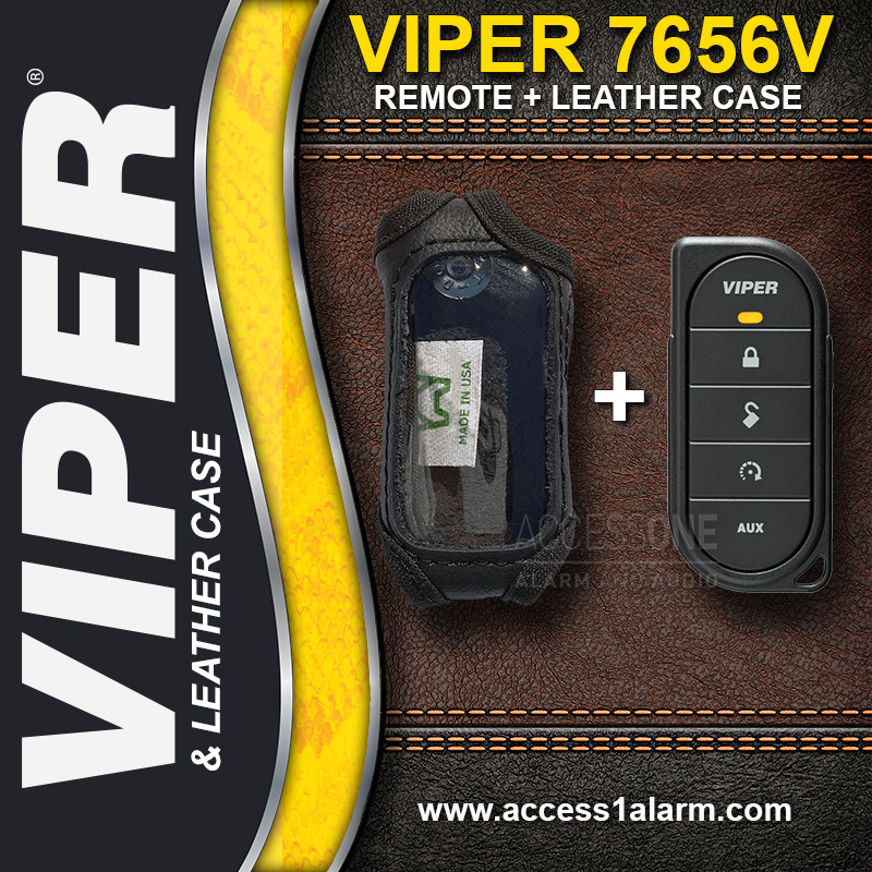Viper 7656V 1-Way Remote Control Replacement Transmitter With Leather Case NEW