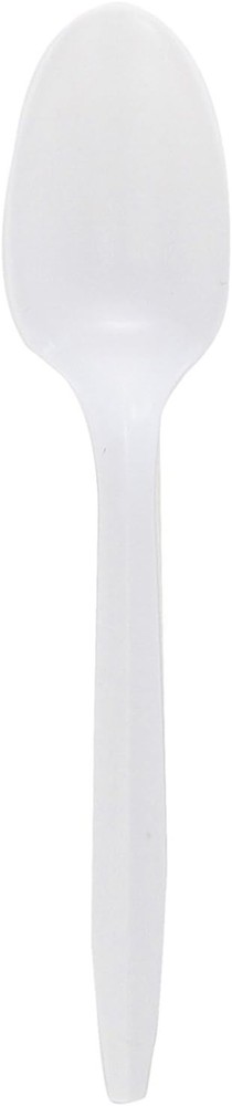 nuine Joe GJO20002 Polypropylene Medium-Weight Spoon, White