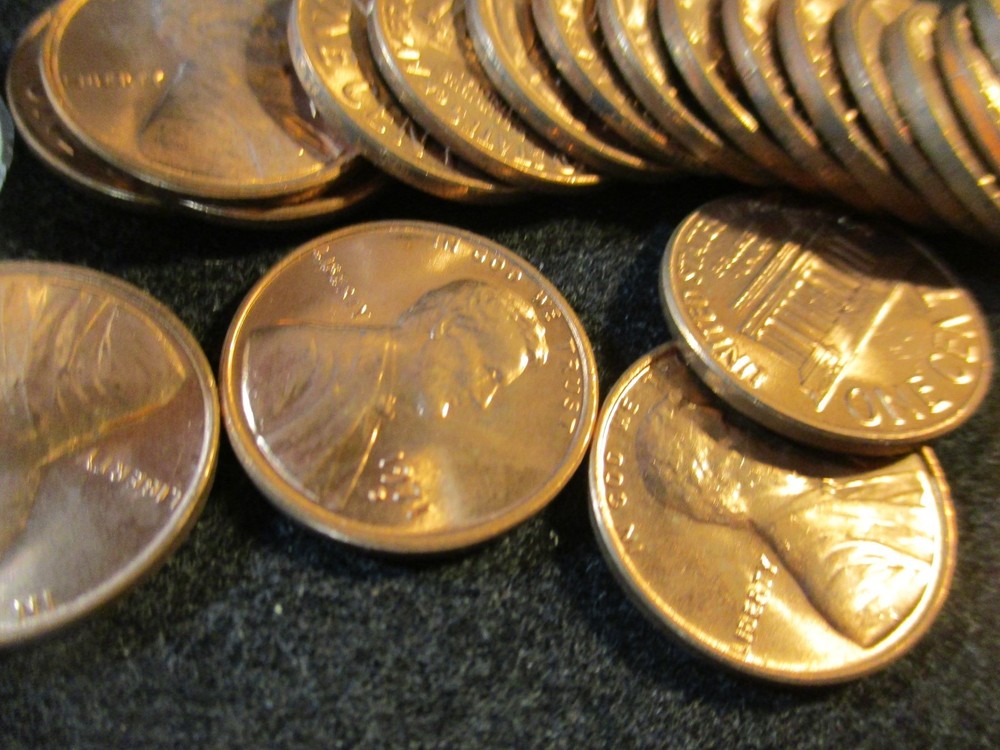 1971-D LINCOLN CENT ROLL GEM