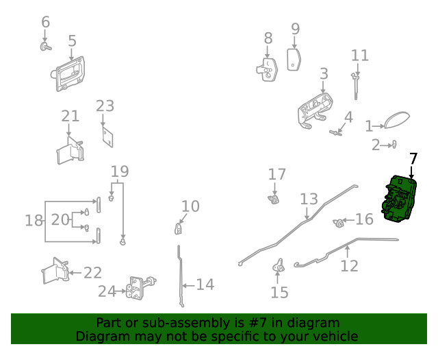 Genuine GM Lock 22666179