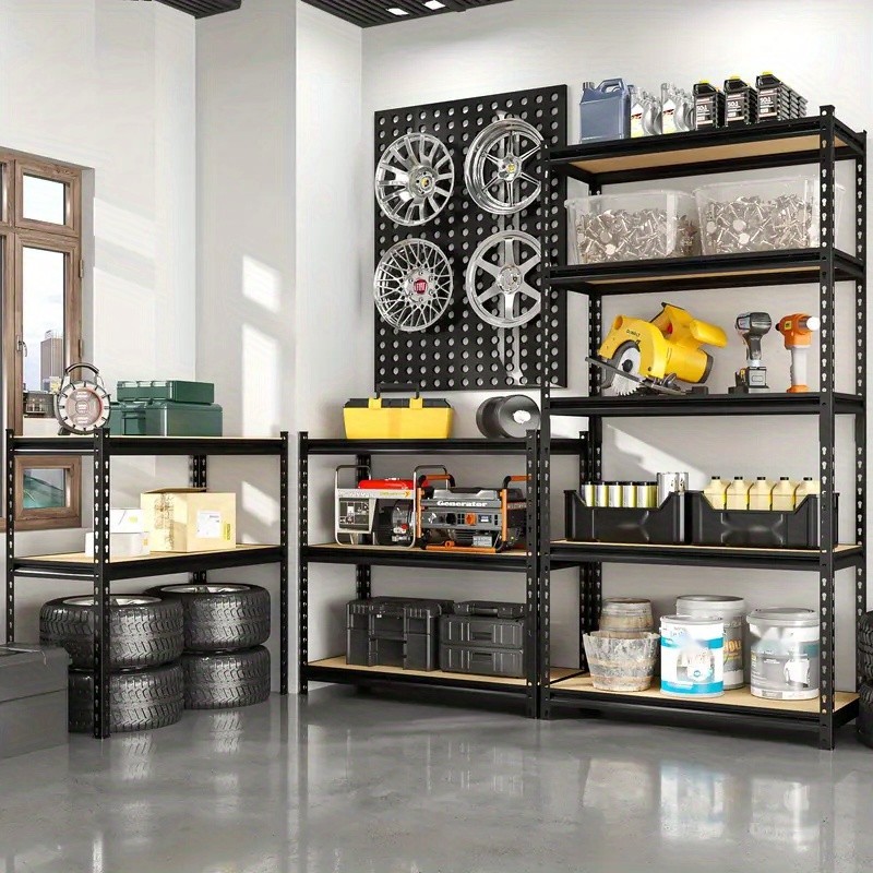 72" Storage Shelving, Adjustable Garage Storage Rack, 5-Tier, 2000 lbs Load,Rack