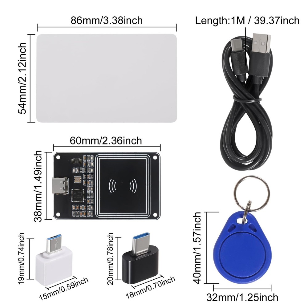 2Sets PN532 V2.0 NFC RFID Wireless Module V3 User Kits Reader Writer Mode IC ...