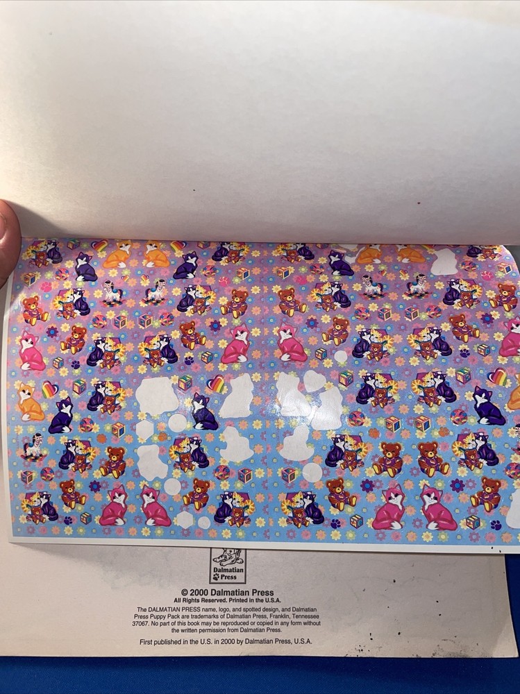 2000 Lisa Frank: Perfect Playtime Activity Tablet Fun Set, Cool Stickers