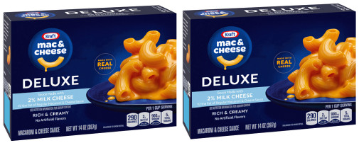 Kraft Mac & Cheese Deluxe 2% Milk Cheese 2 Pack