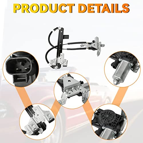 Rear Left Driver Side Power Window Regulator with Motor Rear Left (Driver) Side