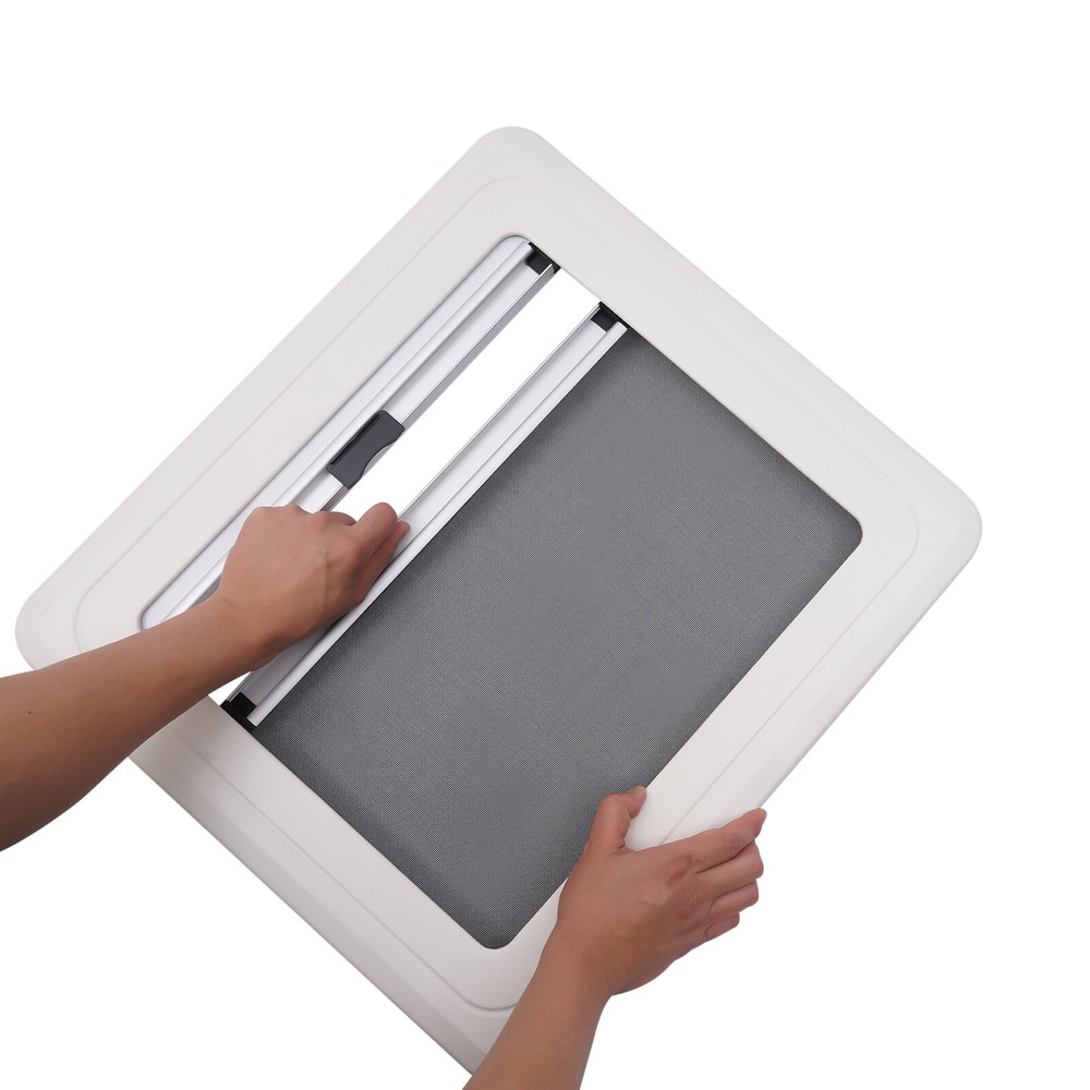 Caravan Window,Hinged Window Camper with Integrated Roller Blind and Fly Screen