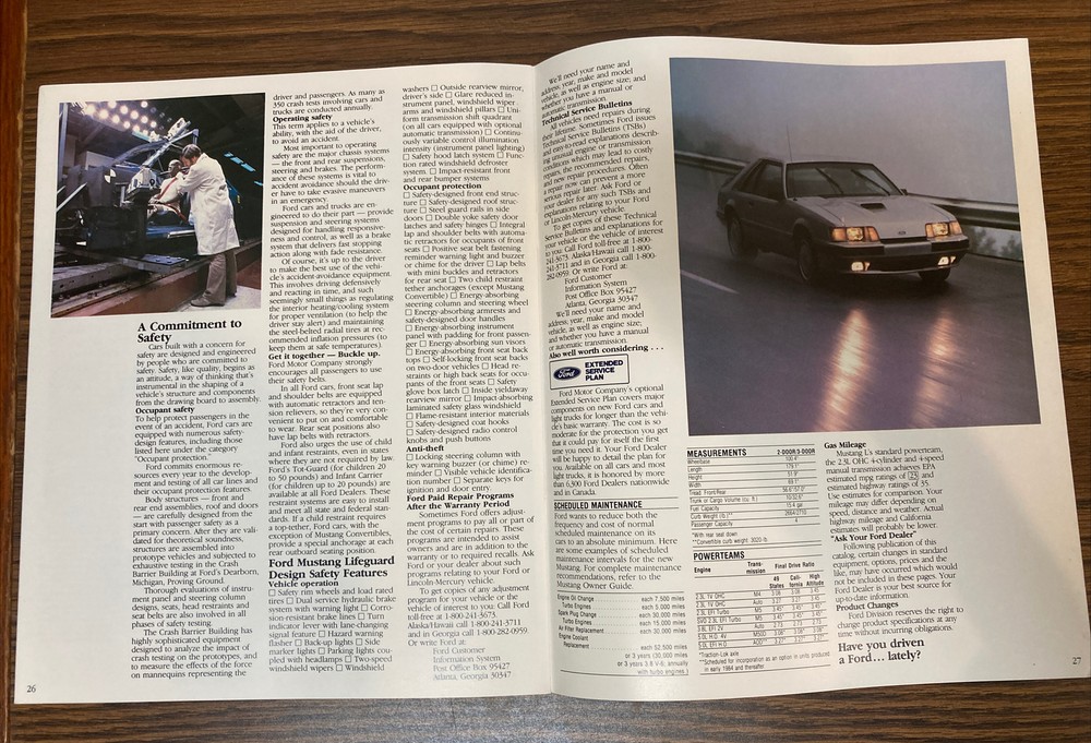 1984 Ford Mustang Catalog