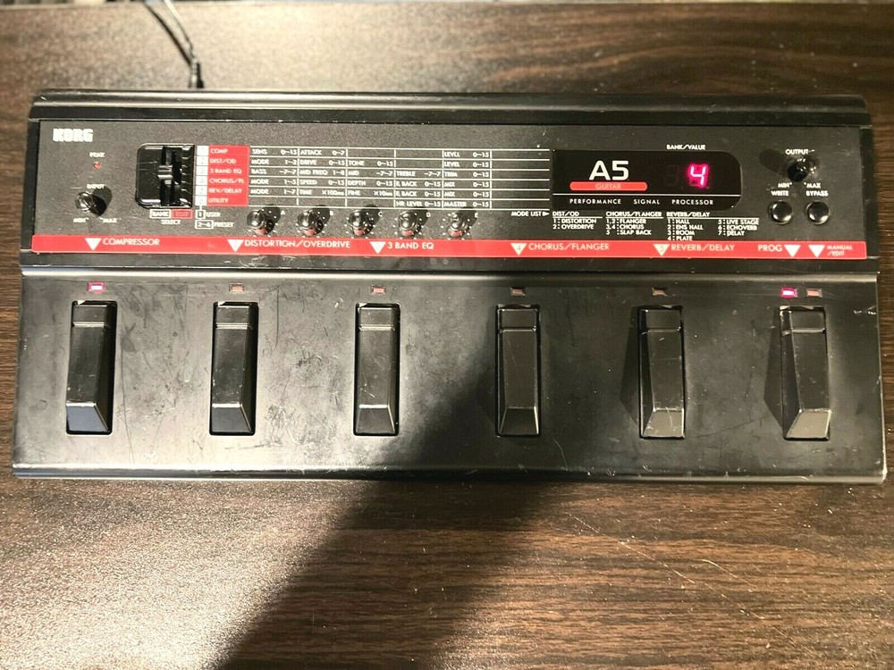 Korg A5 Bass Multi-FX Signal Processor Pedal - Used