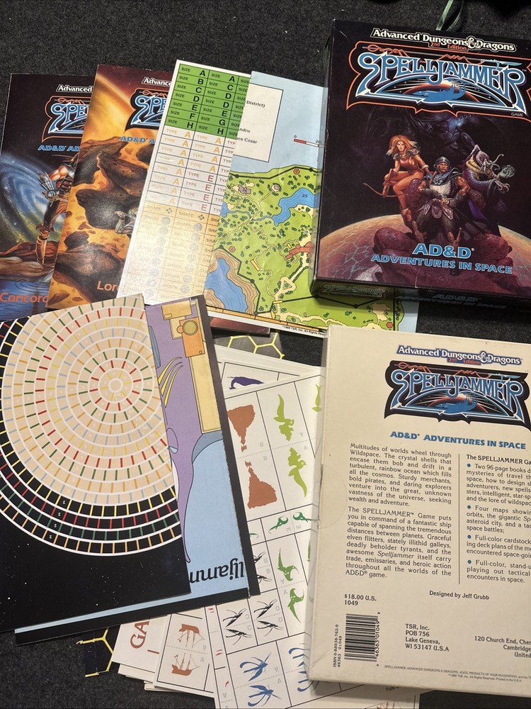 Dungeons And Dragons 2e Spelljammer Boxes Lot