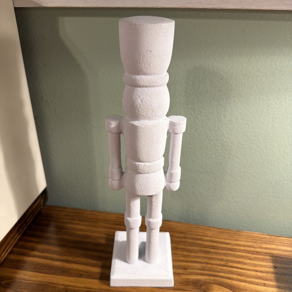 White Holiday Christmas Nutcracker 12" Crate And Barrel