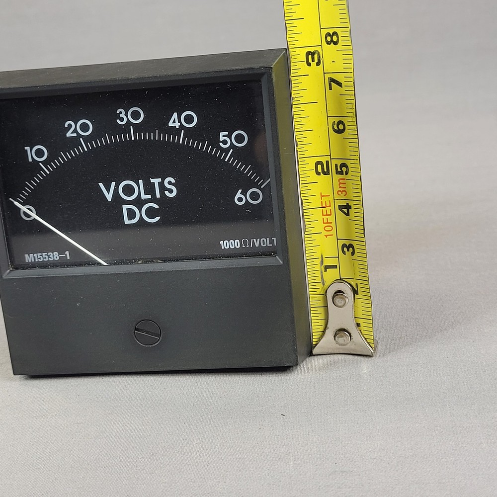 Simpson 2123 M15538-1 Analog DC Voltmeter 0-60V Panel Meter 1000 Ohm/Volt