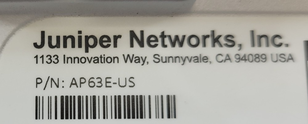JUNIPER MIST AP63E-US WIRELESS ACCESS POINT AP63E ( NO ACCESSORIES )