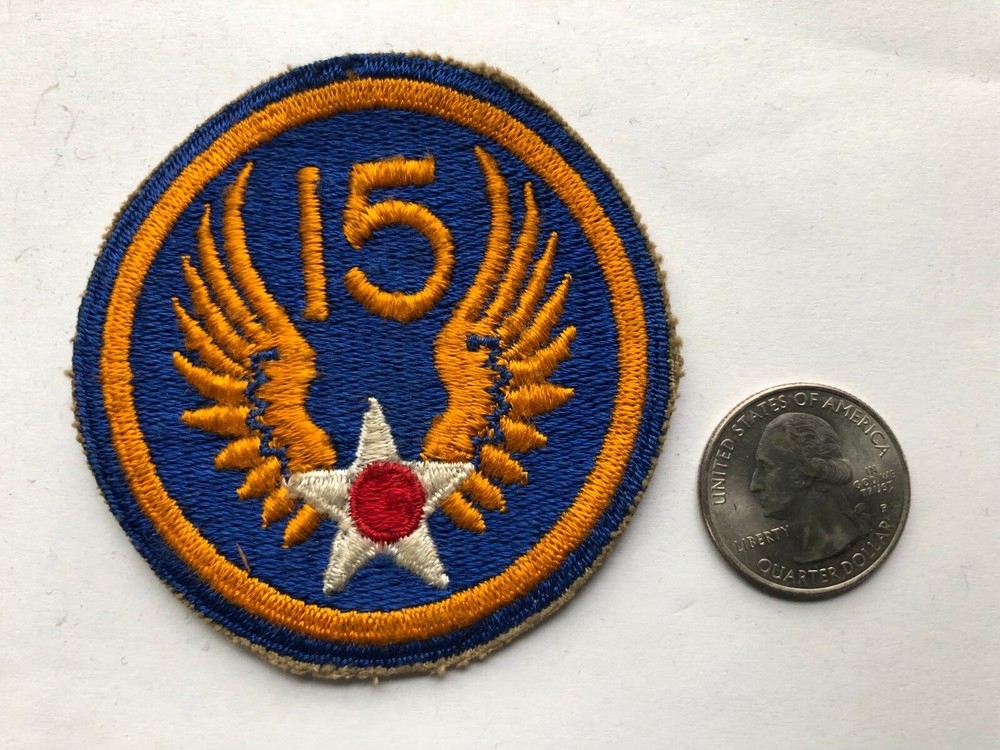 WWII 15th Air Force DI Unit Crest RARE PATCH