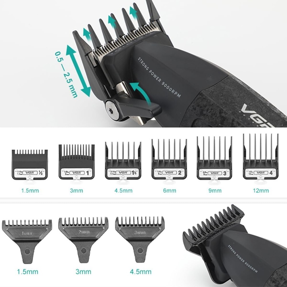Combo Set Professional Cordless Hair Clipper & Trimmer |