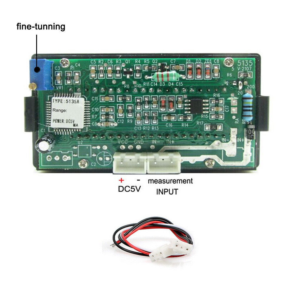 DC 200mA Red LED Digital AMP Ammeter Panel Digit Current Meter 0-200mA DC