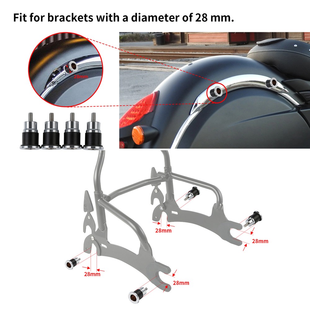 Quick Release Mount Hardware Spools For Indian Chief Dark Horse Classic 14-2018