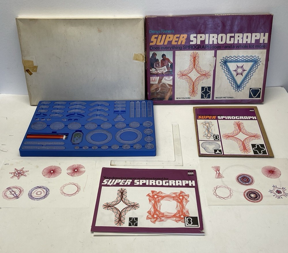 Denys Fishers 1970s Vintage Super Spirograph