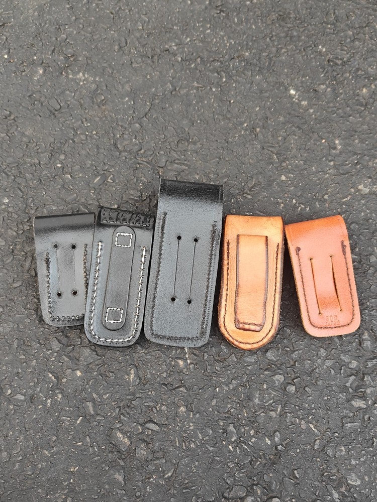 Leather Sheath Lot Storage Pouch For Pocket Knife Or Multi Tool